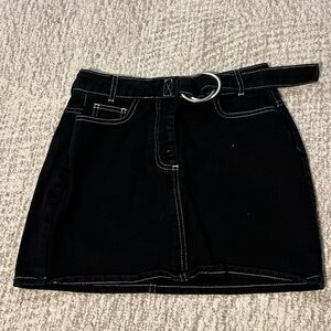 Urban Outfitters BDG Black Mini Skirt with Belt